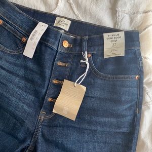 J. Crew 9” Billie Demi Boot Crop Jean NWT SIZE 27
